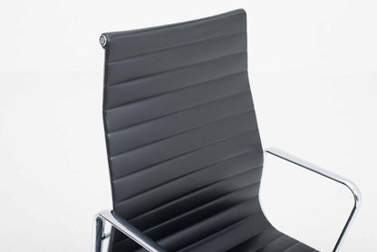 Vintage Bürostuhl EA 119 von Charles und Ray Eames für Vitra schwarz creme