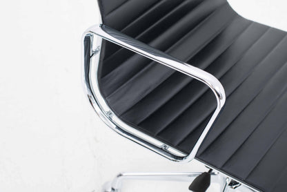 Vintage Bürostuhl EA 119 von Charles und Ray Eames für Vitra schwarz creme
