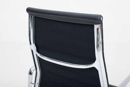 Vintage Bürostuhl EA 119 von Charles und Ray Eames für Vitra, schwarzes Leder