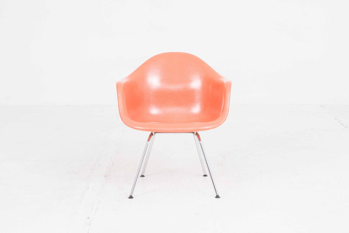 Armchair H-Base Low by Charles Eames for Vitra red Fiberglass