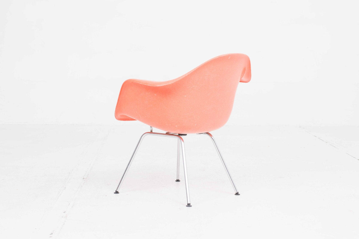 Armchair H-Base Low by Charles Eames for Vitra red Fiberglass