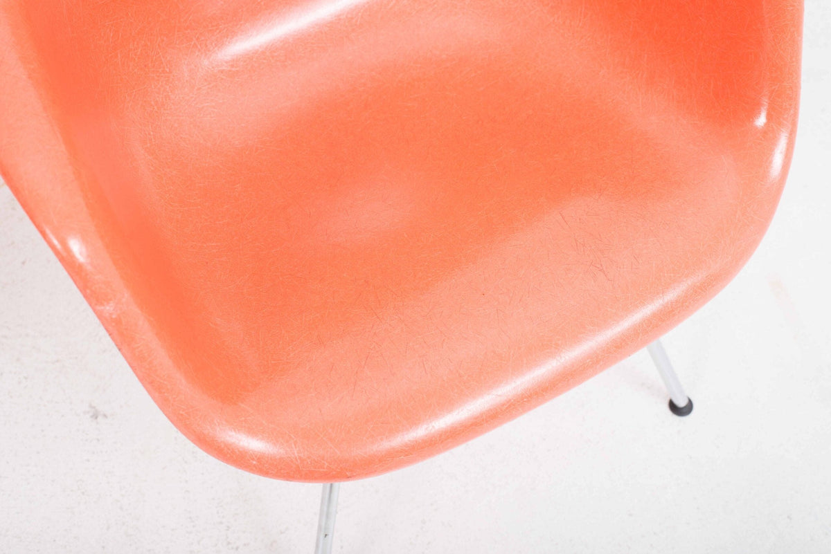 Armchair H-Base Low by Charles Eames for Vitra red Fiberglass