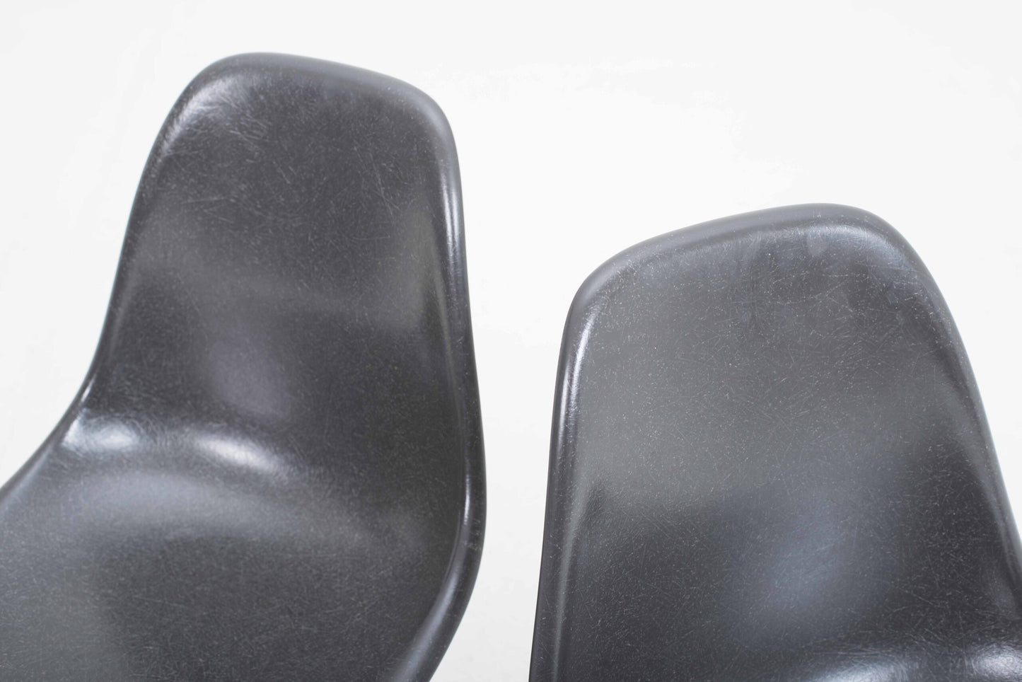 Vintage Stuhl DSR von Charles und Ray Eames für Vitra Elephant Hide Grey Schwarz