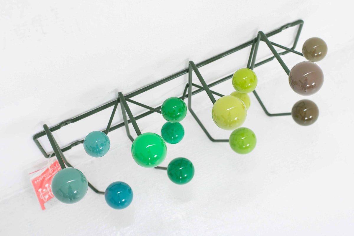 Vintage Garderobe Hang It All von Charles Eames für Vitra in Grün