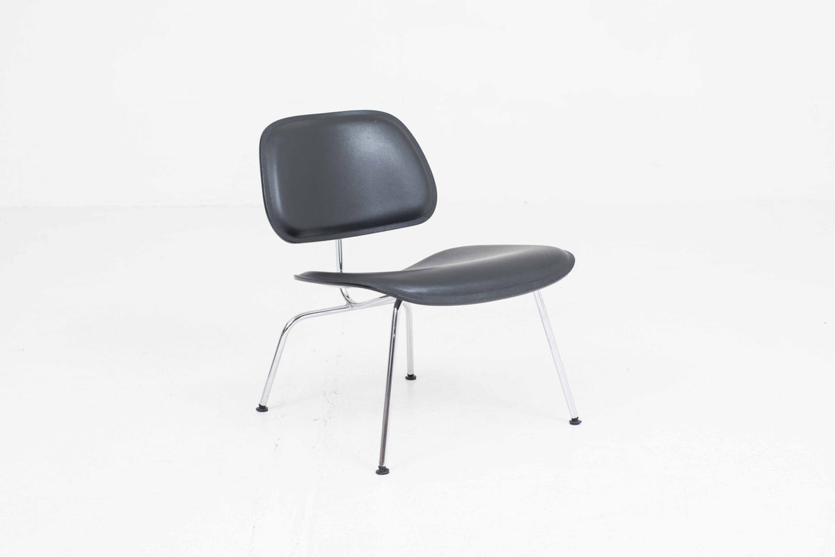 Vintage Loungesessel LCM von Charles und Ray Eames für Vitra in Schwarz