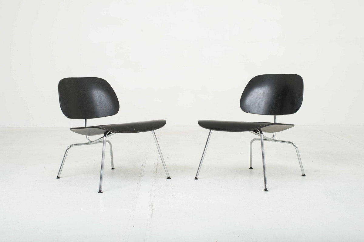 Loungesessel LCM von Charles Eames für Vitra in Schwarz