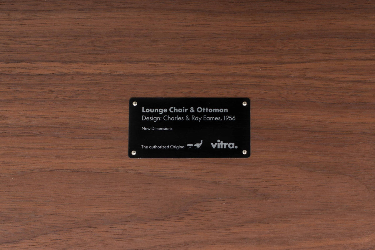 Vintage Lounge Chair by Charles and Ray Eames for Vitra Black Walnut
