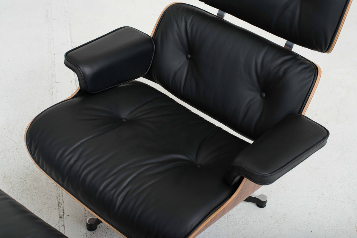 Vintage Lounge Chair by Charles and Ray Eames for Vitra Black Walnut