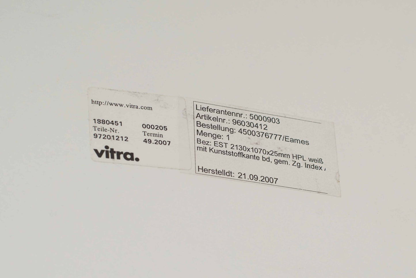 Vintage Tisch Segmented Table von Charles und Ray Eames für Vitra