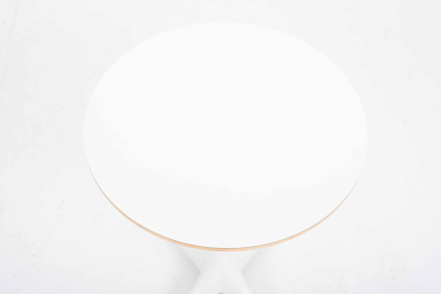 Vintage Beistelltisch Pedestal Table von George Nelson für Vitra in Weiß