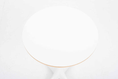 Vintage Beistelltisch Pedestal Table von George Nelson für Vitra in Weiß