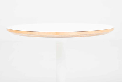 Vintage Beistelltisch Pedestal Table von George Nelson für Vitra in Weiß