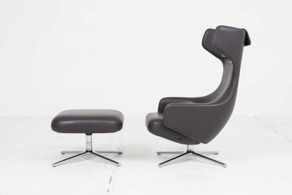 Fauteuil et ottoman Vitra Grand Repos par Antonio Citterio