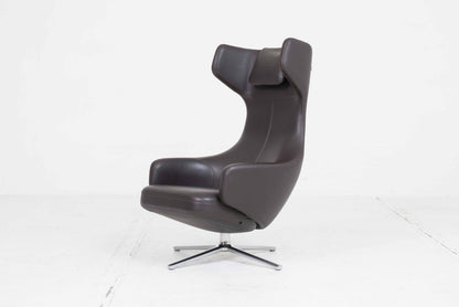 Fauteuil et ottoman Vitra Grand Repos par Antonio Citterio