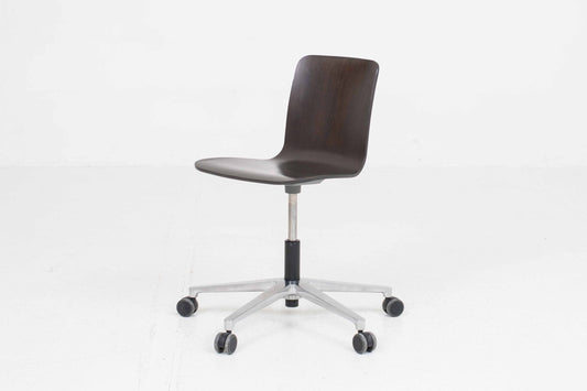 Vintage Bürostuhl "HAL Ply Studio" von Jasper Morrison für Vitra, dunkle Eiche