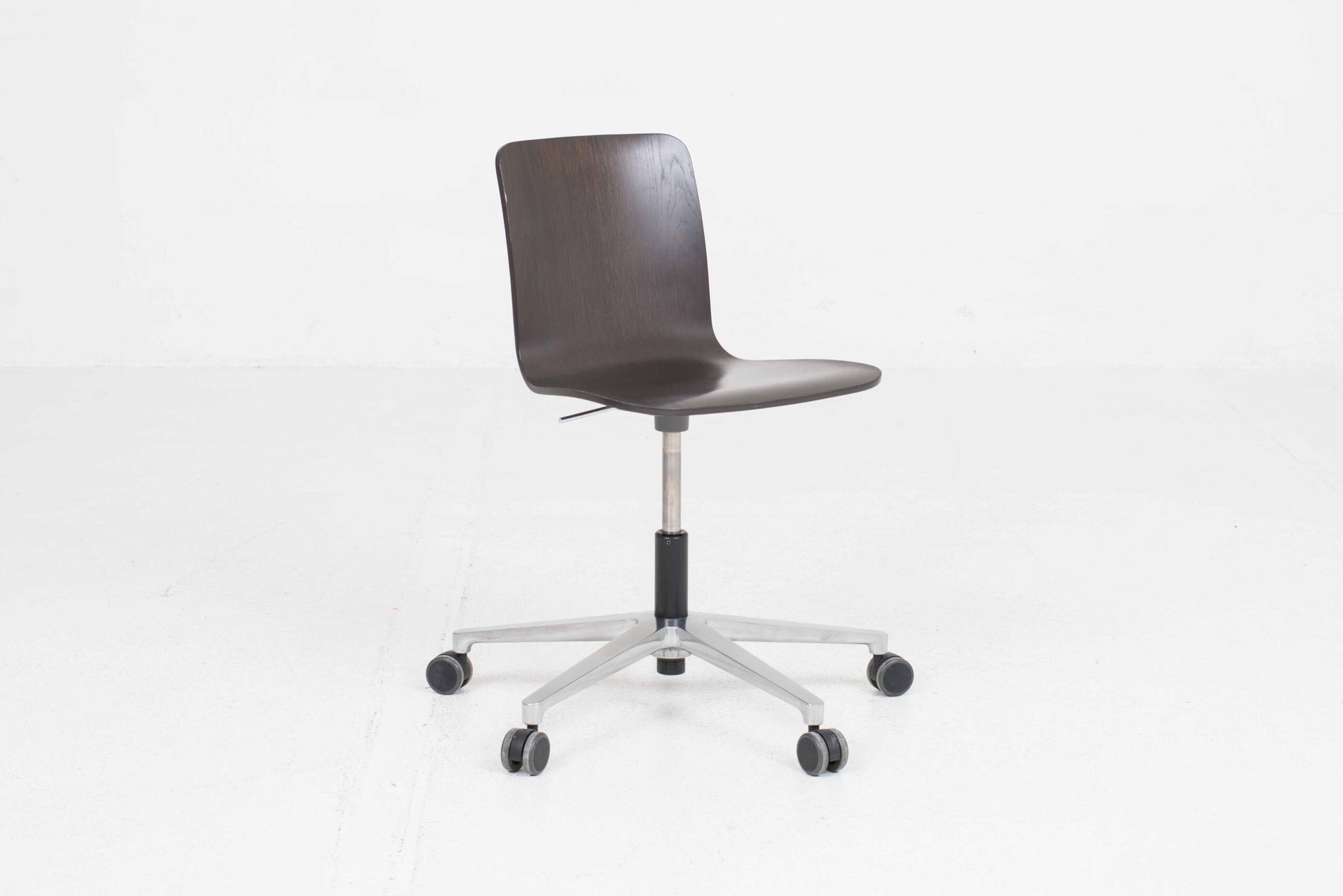 Vintage Bürostuhl "HAL Ply Studio" von Jasper Morrison für Vitra, dunkle Eiche