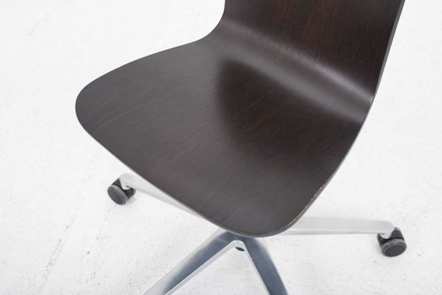 Vintage Bürostuhl "HAL Ply Studio" von Jasper Morrison für Vitra, dunkle Eiche
