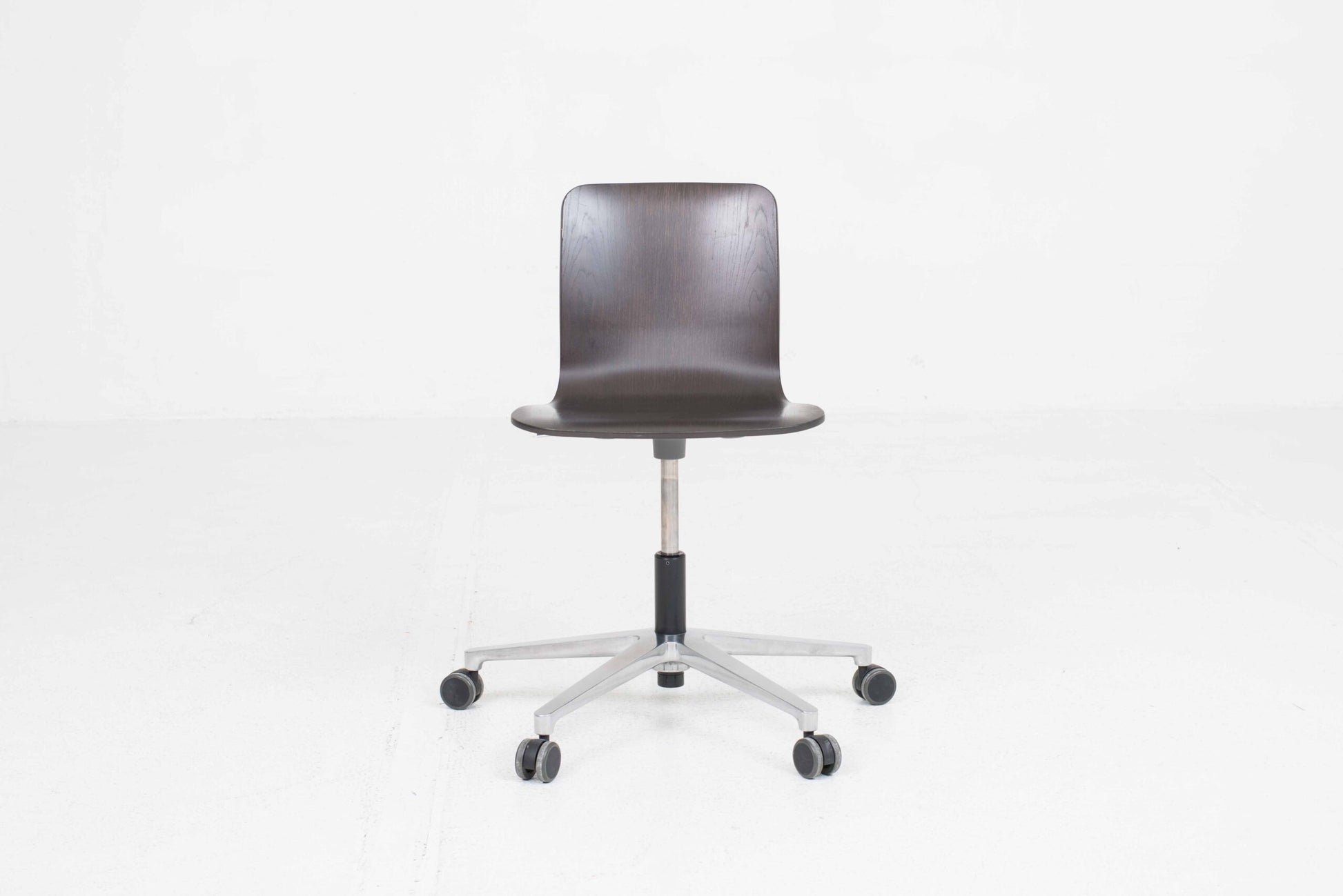 Vintage Bürostuhl "HAL Ply Studio" von Jasper Morrison für Vitra, dunkle Eiche