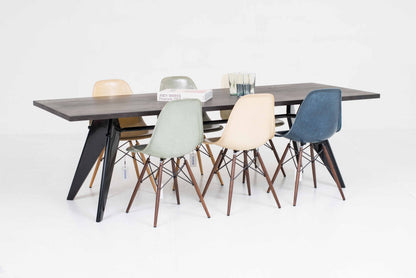 Vintage Tisch EM von Jean Prouvé für Vitra, dunkle Eiche, Tiefschwarz