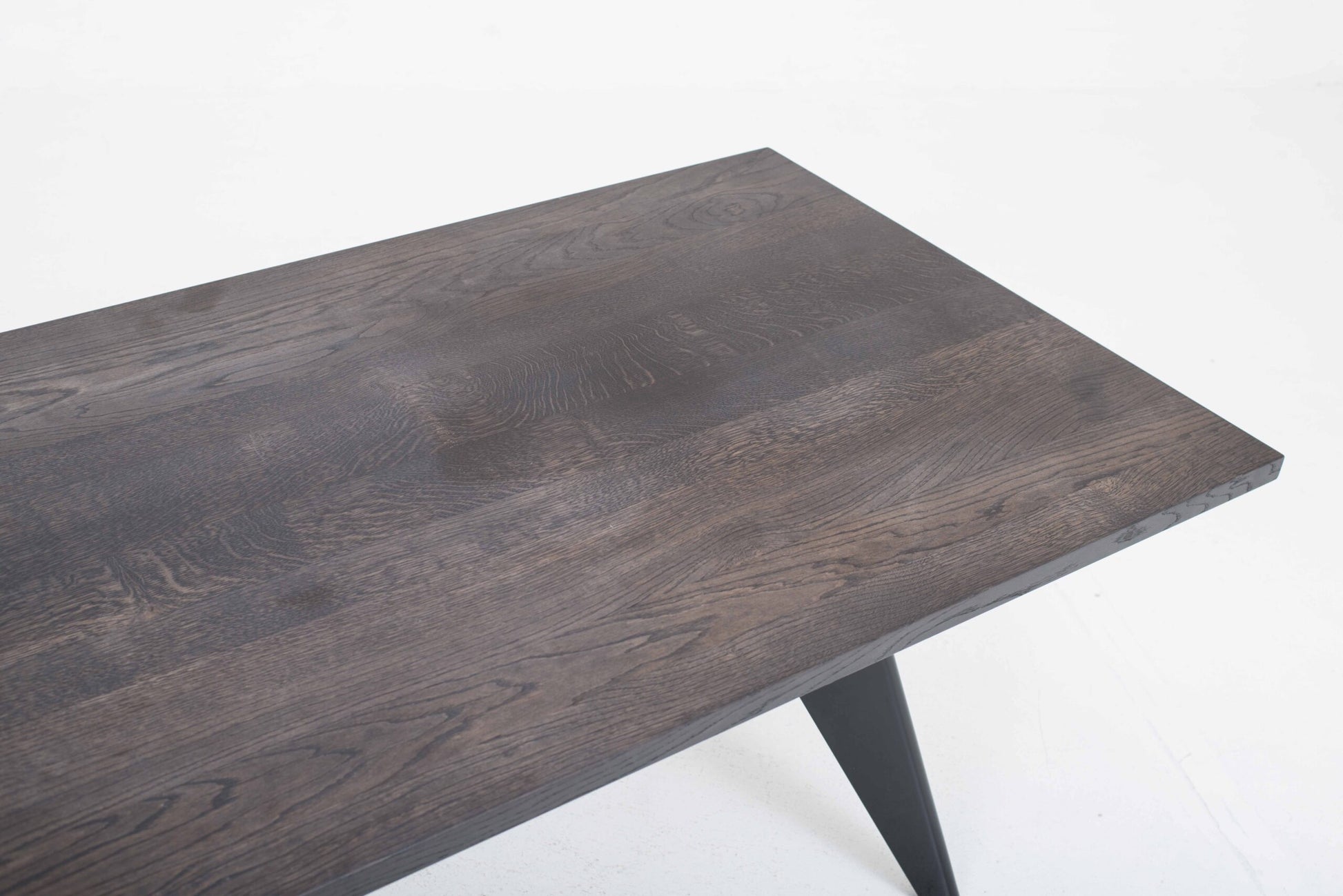 Vintage Tisch EM von Jean Prouvé für Vitra, dunkle Eiche, Tiefschwarz