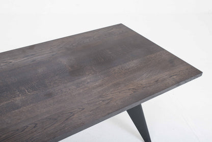Vintage Tisch EM von Jean Prouvé für Vitra, dunkle Eiche, Tiefschwarz