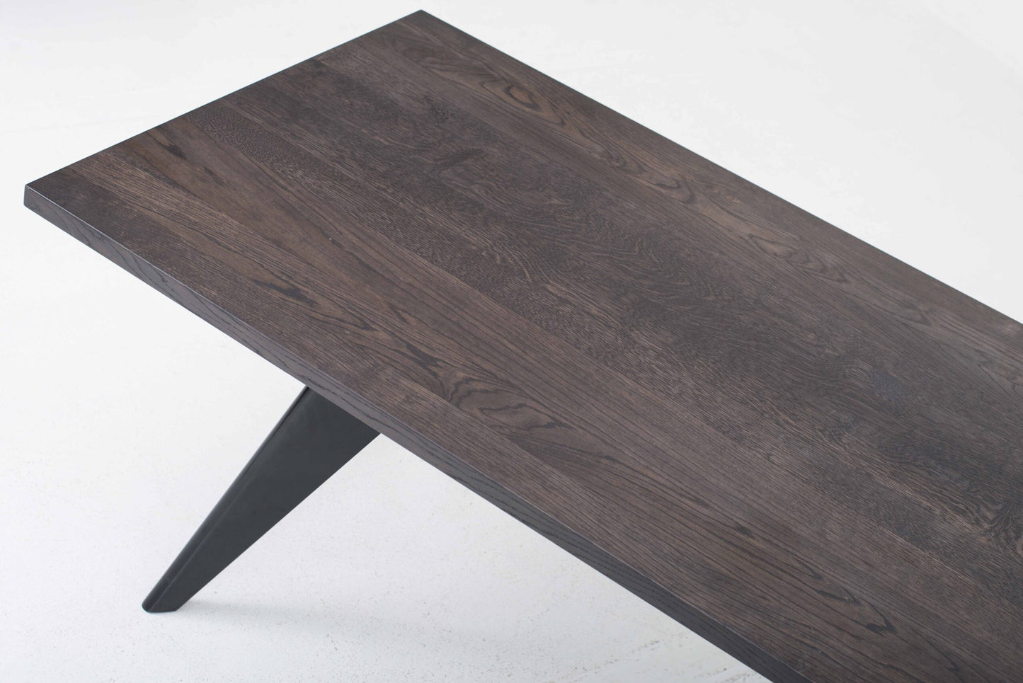 Vintage Tisch EM von Jean Prouvé für Vitra, dunkle Eiche, Tiefschwarz