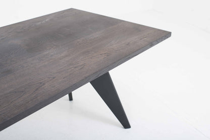 Vintage Tisch EM von Jean Prouvé für Vitra, dunkle Eiche, Tiefschwarz