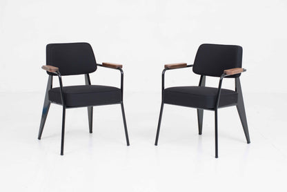 Vintage Stuhl Fauteuil Direction von Jean Prouvé für Vitra