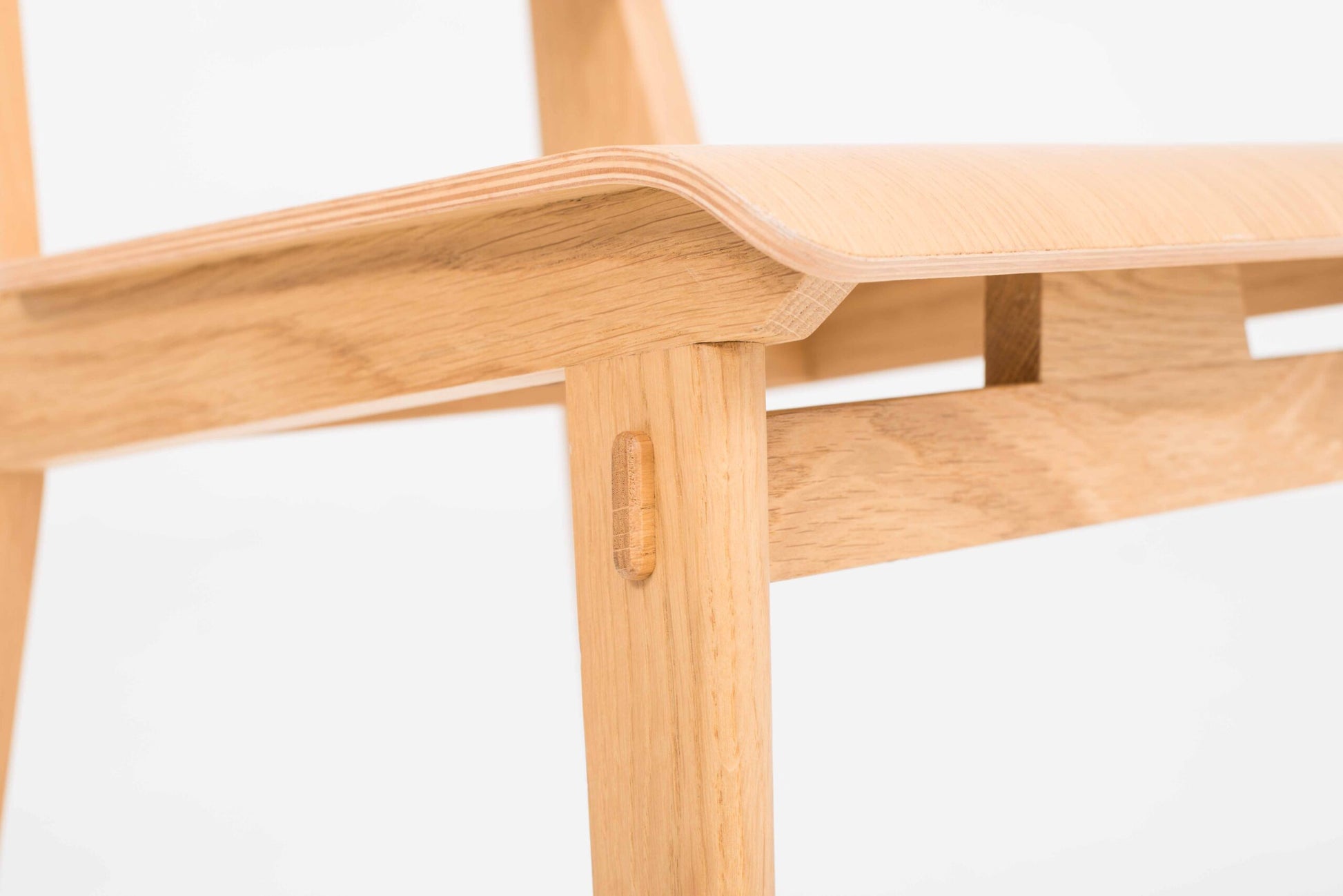 Vintage Stuhl Tout Bois von Jean Prouvé für Vitra in Eiche natur