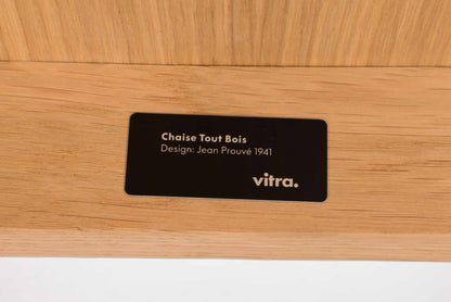 Vintage Stuhl Tout Bois von Jean Prouvé für Vitra in Eiche natur