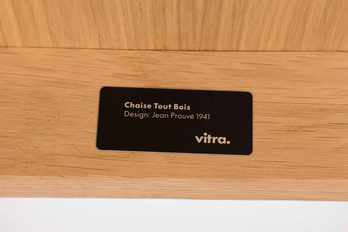 Vintage Stuhl Tout Bois von Jean Prouvé für Vitra in Eiche natur