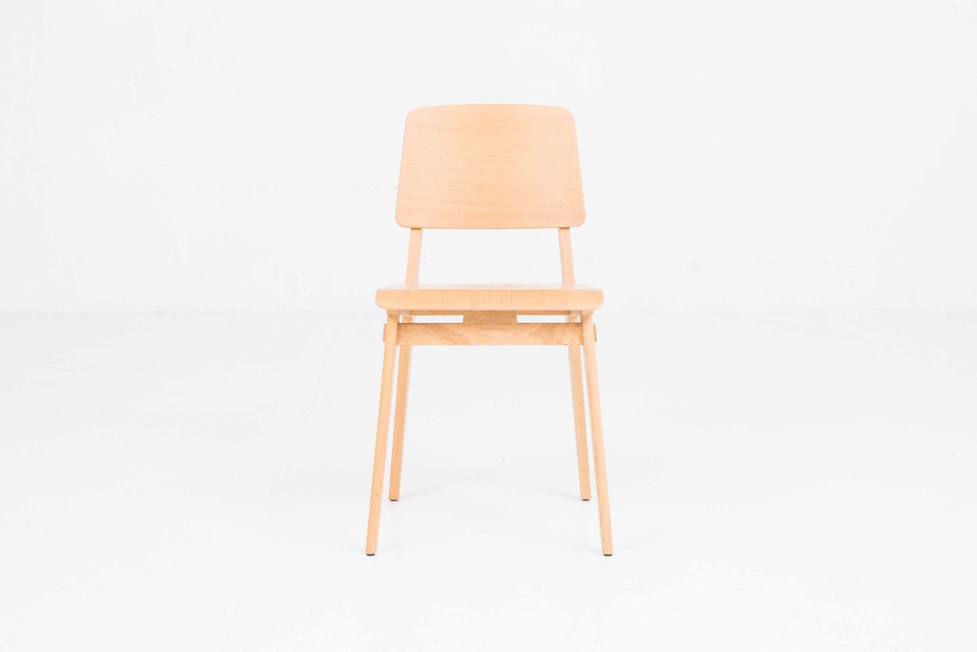 Vintage Stuhl Tout Bois von Jean Prouvé für Vitra in Eiche natur