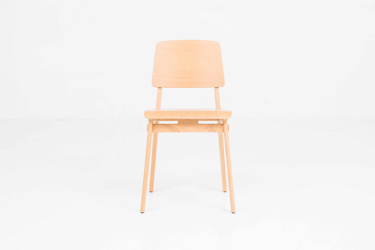 Vintage Stuhl Tout Bois von Jean Prouvé für Vitra in Eiche natur