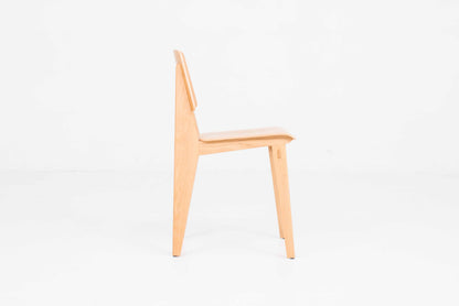 Vintage Stuhl Tout Bois von Jean Prouvé für Vitra in Eiche natur