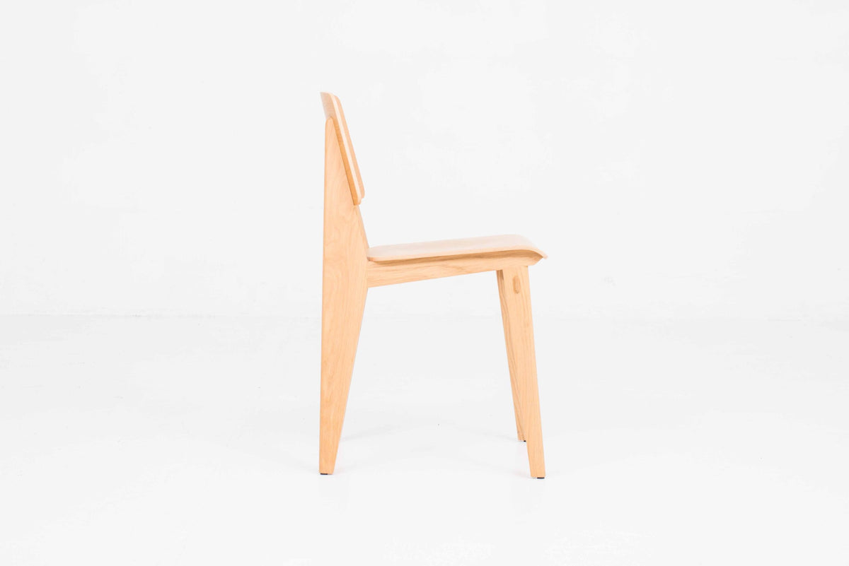 Vintage Stuhl Tout Bois von Jean Prouvé für Vitra in Eiche natur