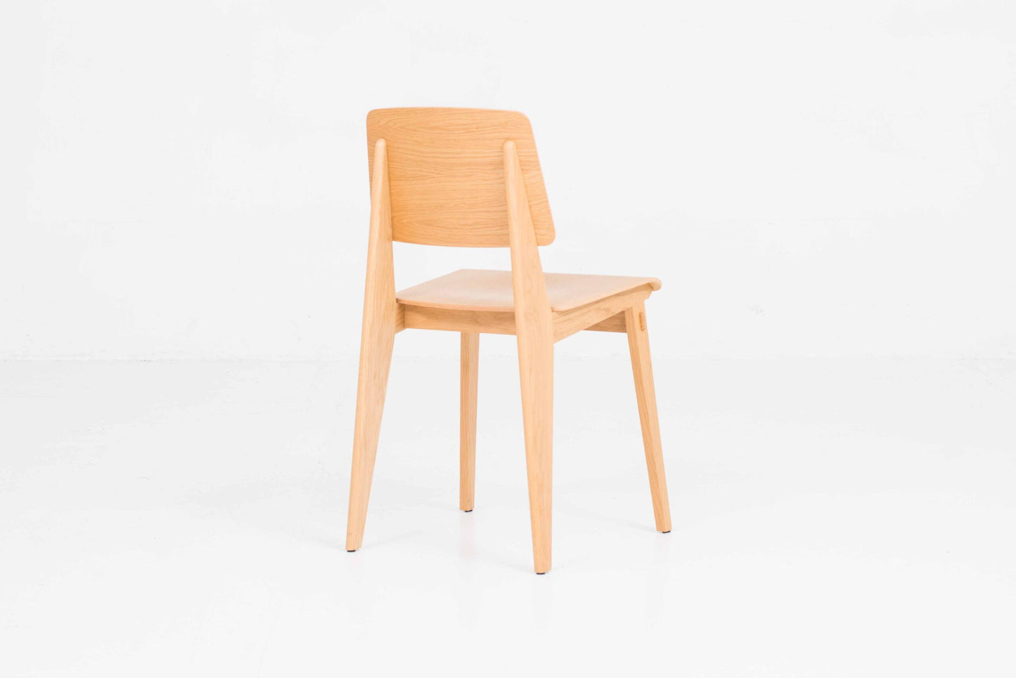 Vintage Stuhl Tout Bois von Jean Prouvé für Vitra in Eiche natur