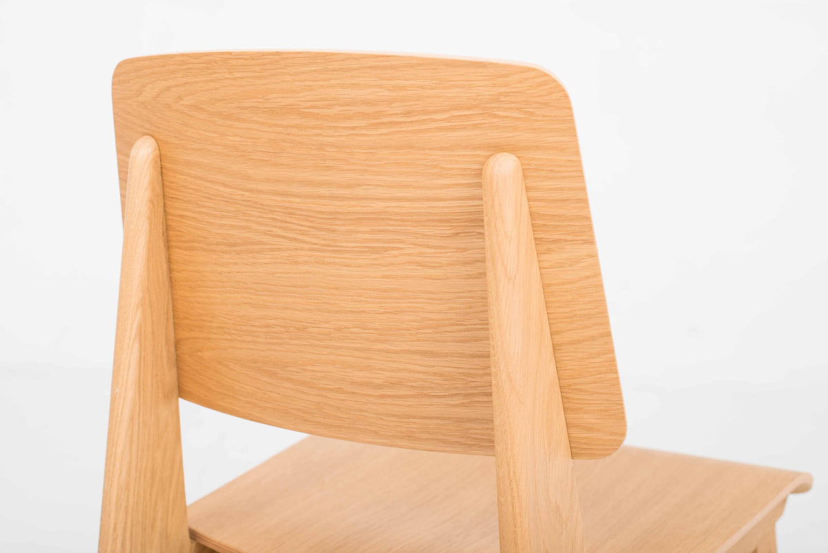 Vintage Stuhl Tout Bois von Jean Prouvé für Vitra in Eiche natur