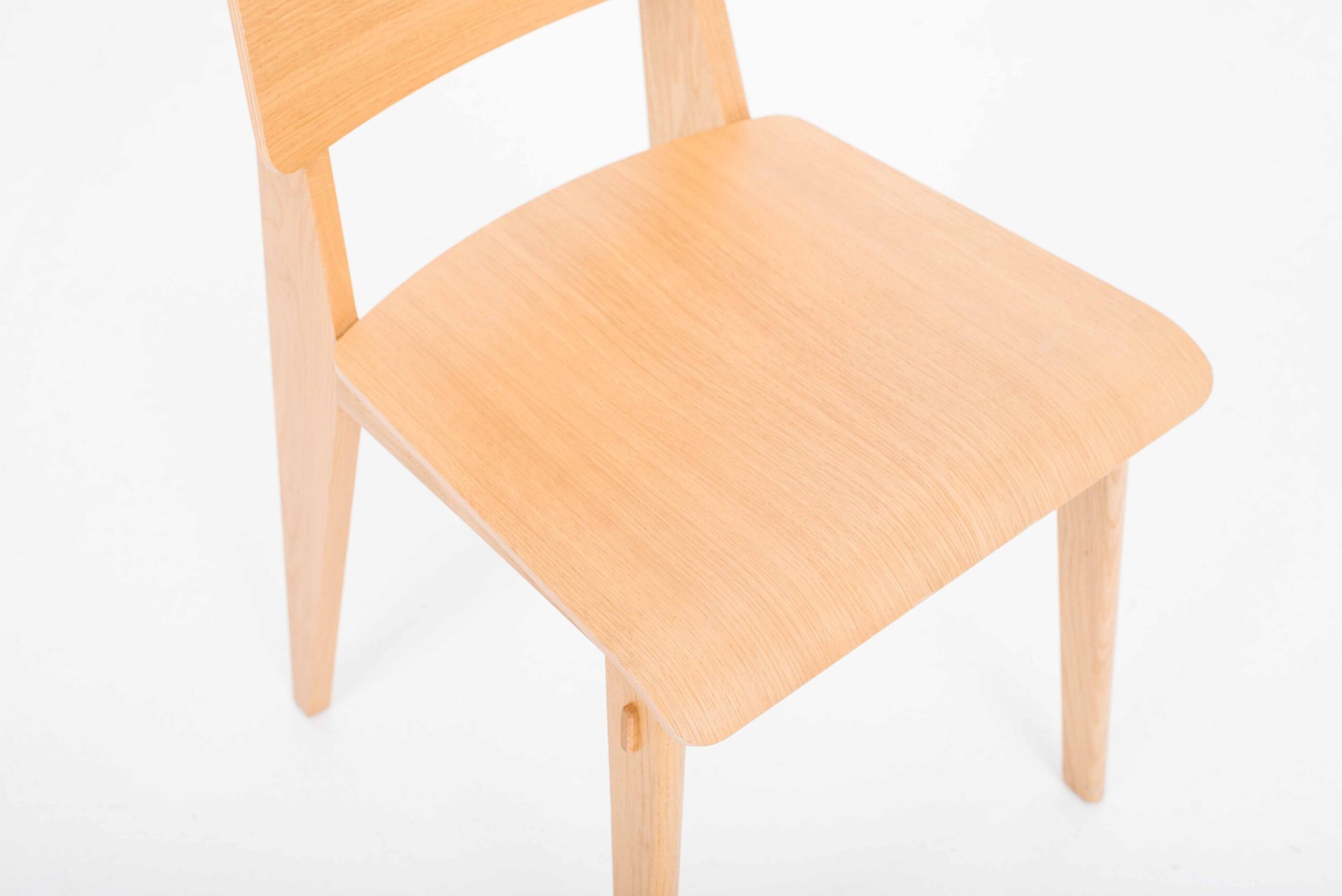 Vintage Stuhl Tout Bois von Jean Prouvé für Vitra in Eiche natur