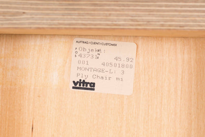 Set von 4 Vintage Stuhl Plywood von Jasper Morrison für Vitra