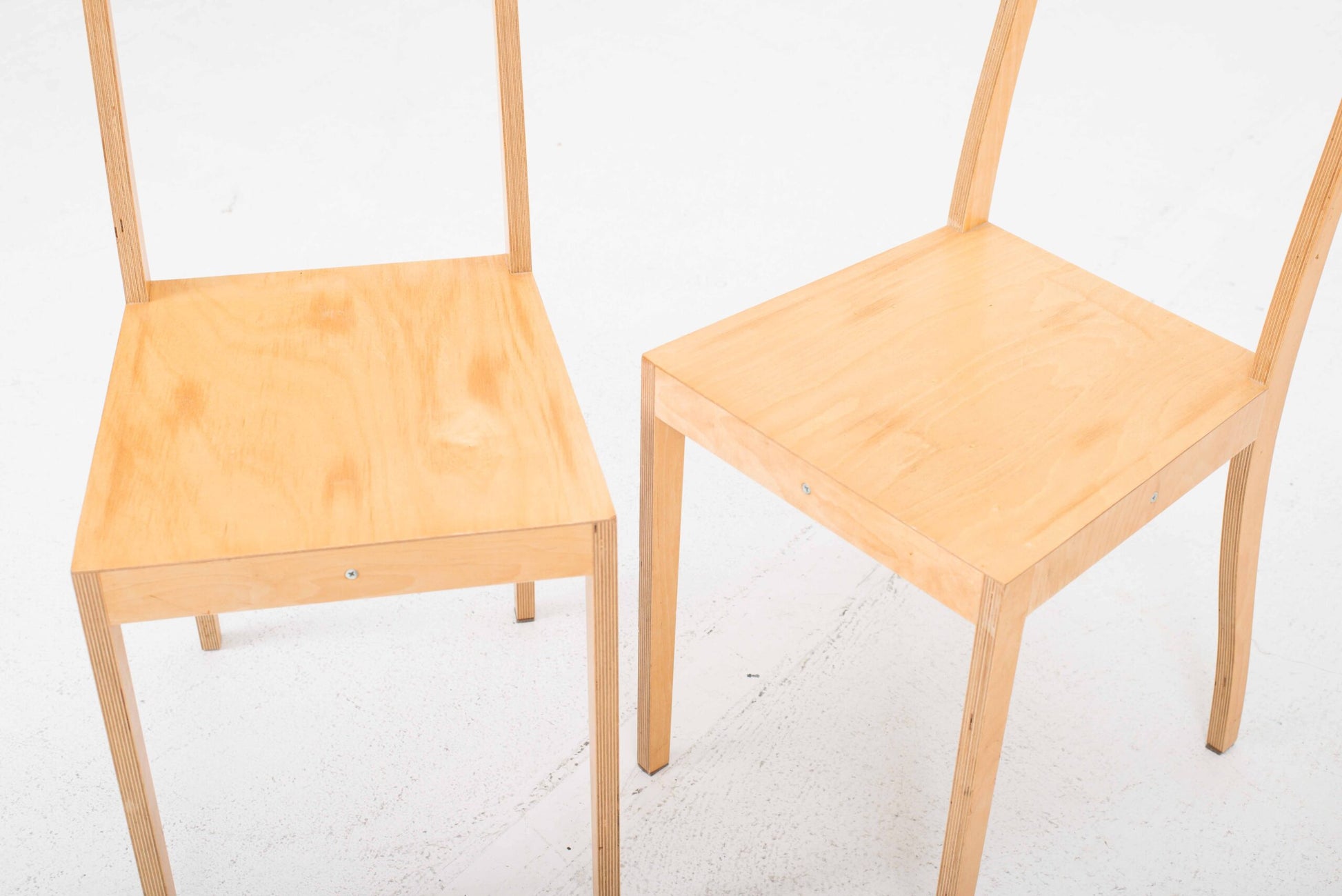 Set von 4 Vintage Stuhl Plywood von Jasper Morrison für Vitra