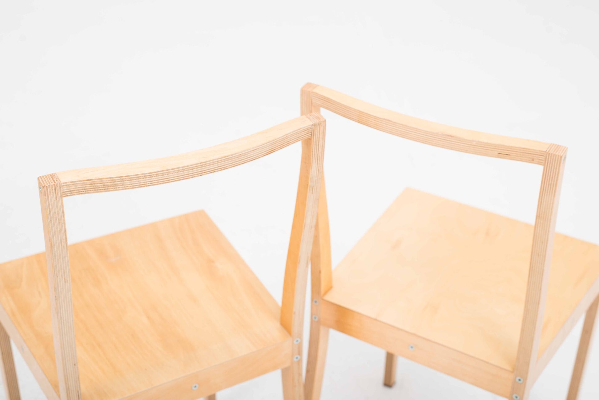 Set von 4 Vintage Stuhl Plywood von Jasper Morrison für Vitra