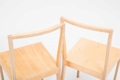 Set von 4 Vintage Stuhl Plywood von Jasper Morrison für Vitra