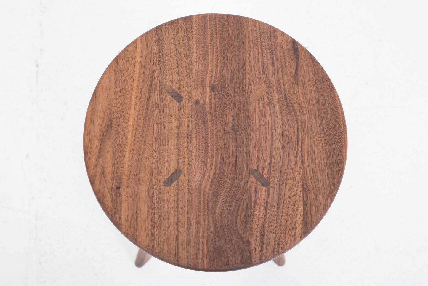 Vintage Hocker Tabouret Bois von Jean Prouvé für Vitra aus Nussbaum