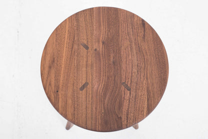 Vintage Hocker Tabouret Bois von Jean Prouvé für Vitra aus Nussbaum