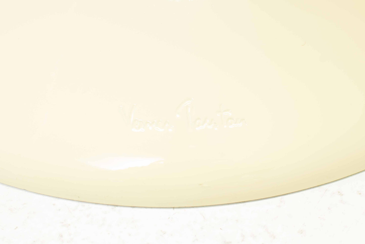 Vintage Stuhl Panton Classic von Verner Panton für Vitra Buttergelb