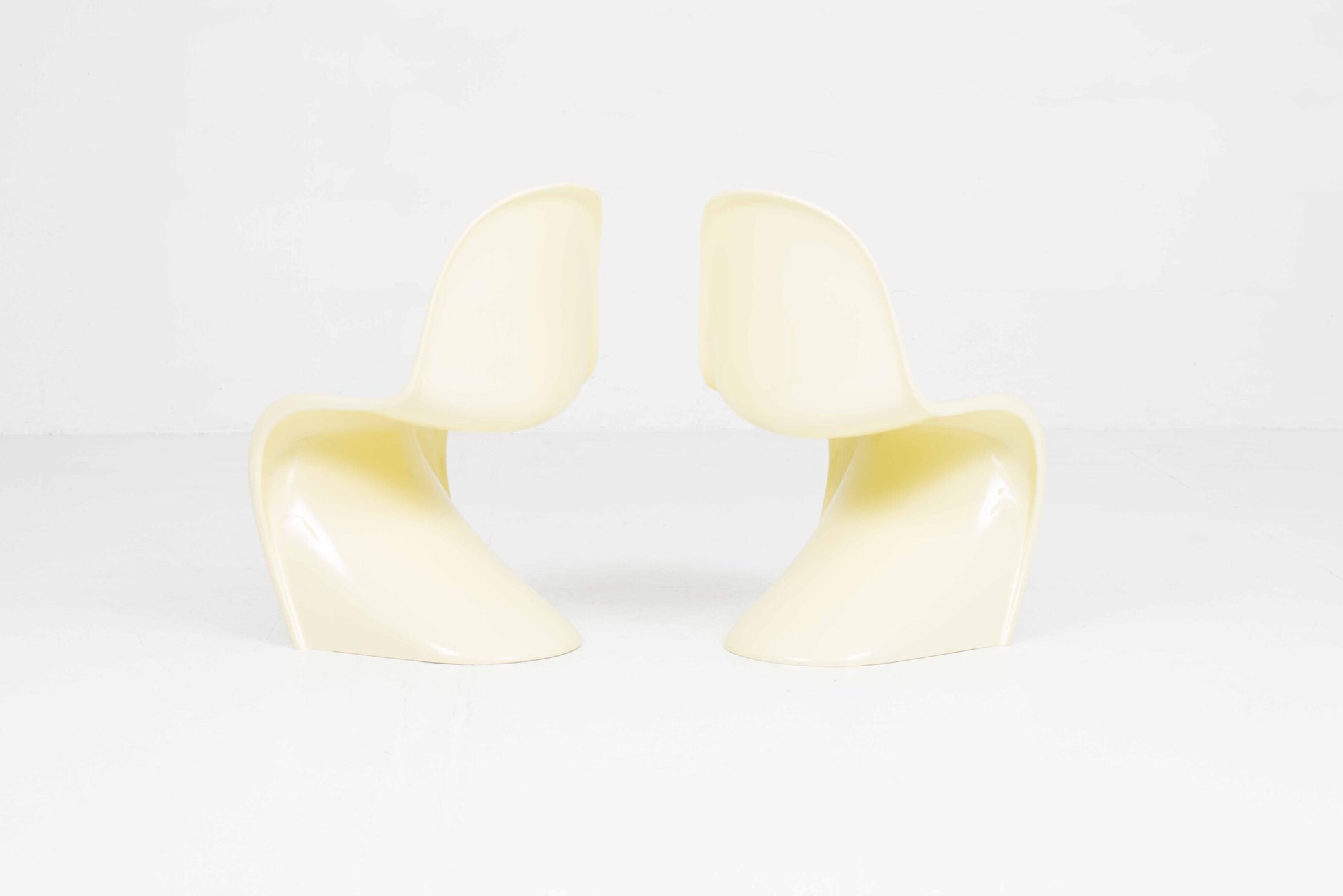 Vintage Stuhl Panton Classic von Verner Panton für Vitra Buttergelb