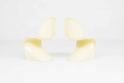 Vintage Stuhl Panton Classic von Verner Panton für Vitra Buttergelb