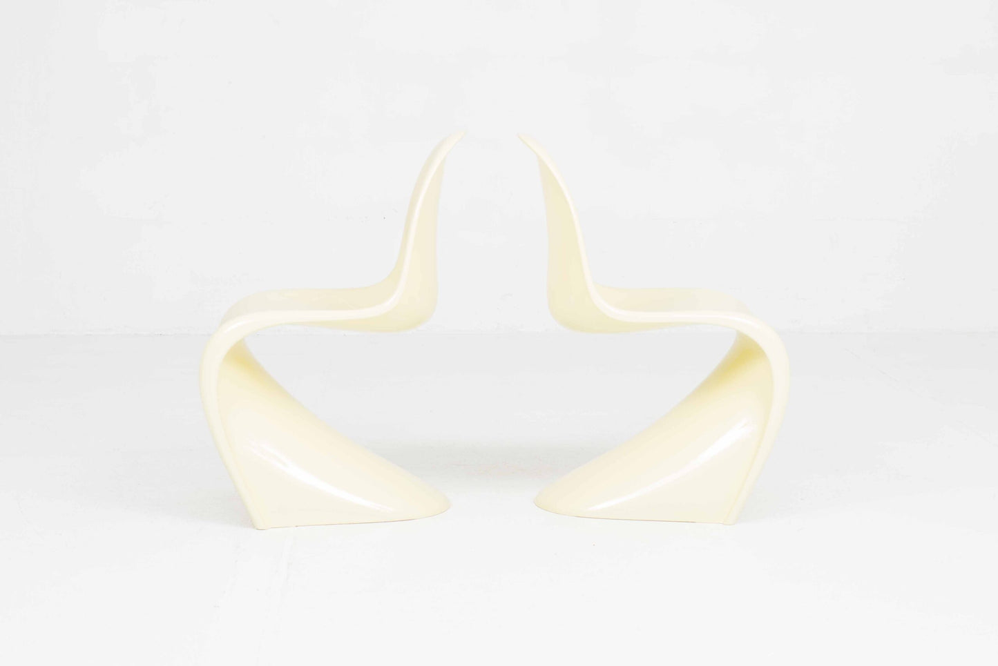 Vintage Stuhl Panton Classic von Verner Panton für Vitra Buttergelb