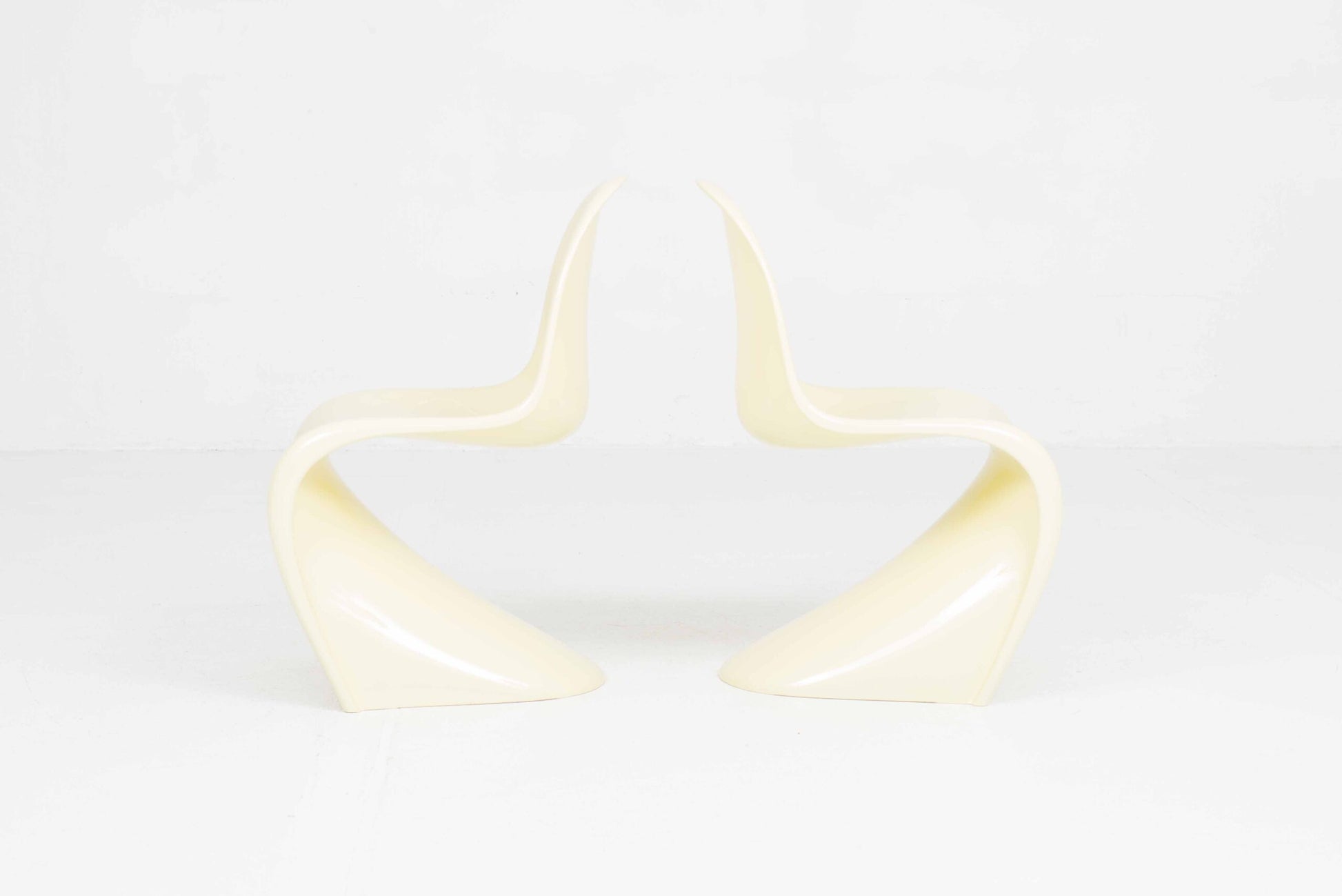 Vintage Stuhl Panton Classic von Verner Panton für Vitra Buttergelb