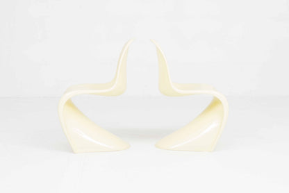 Vintage Stuhl Panton Classic von Verner Panton für Vitra Buttergelb
